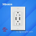 15A/20A Outlet USB -зарядного устройства 4.2A вывод